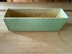 Red Wing USA 431 Green Brick Window Box Rectangular Planter 1956